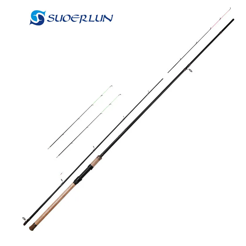 FISHGANG OEM fishing feeder rod 3 sections Wholesale  surf fishing rod 3.6m 3.9m fishing rod with three tips