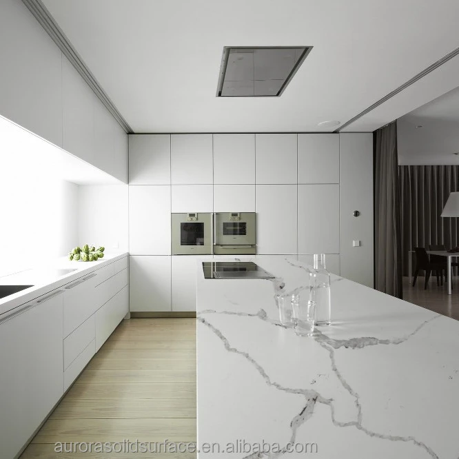 Calcatta Calacatta White Dolomite Quartz Slabs Quartz Stone Kitchen Countertops Professional Artificial Stone Quartz Slab