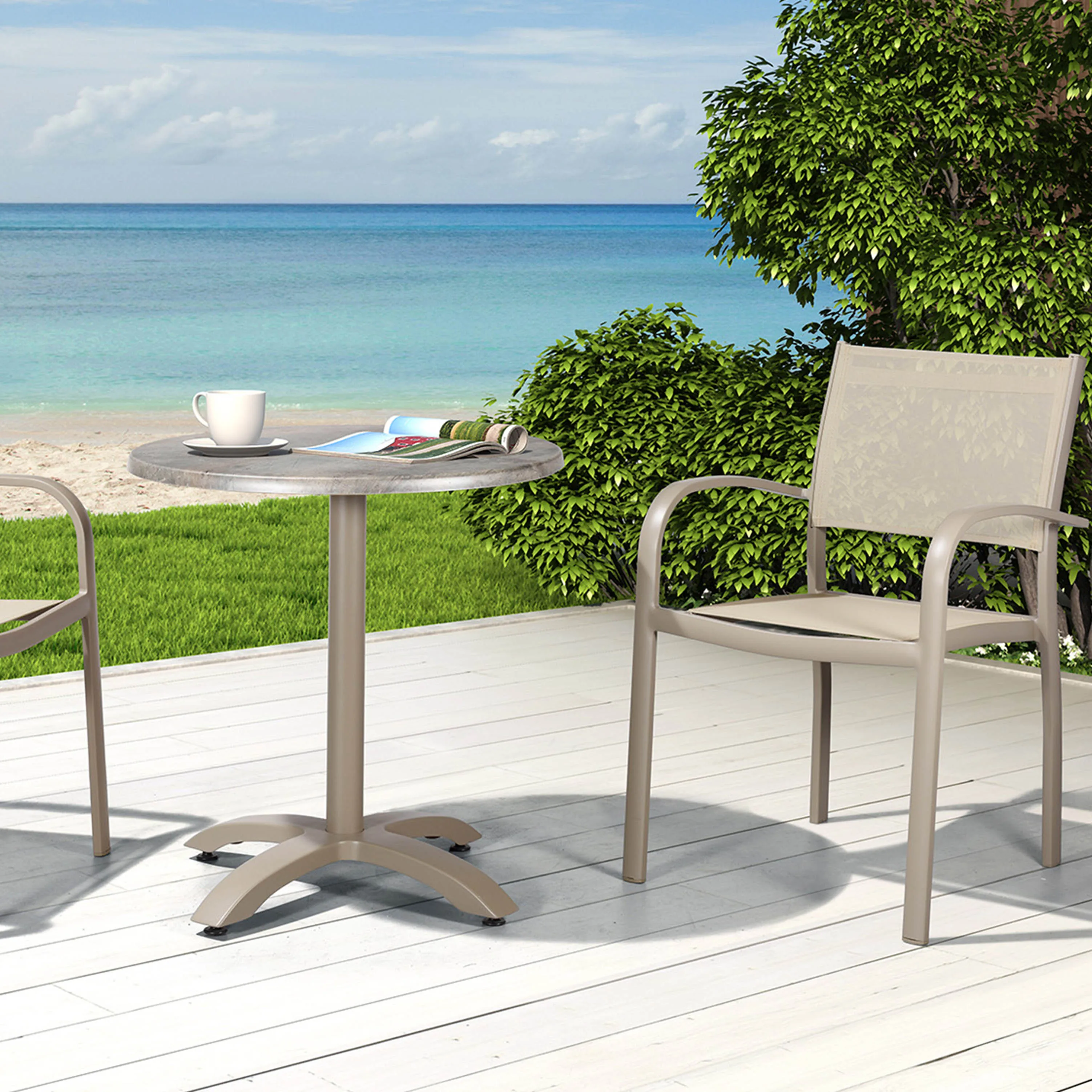 Premium Quality Modern Sturdy Garden Table Outdoor Restaurant Round Table