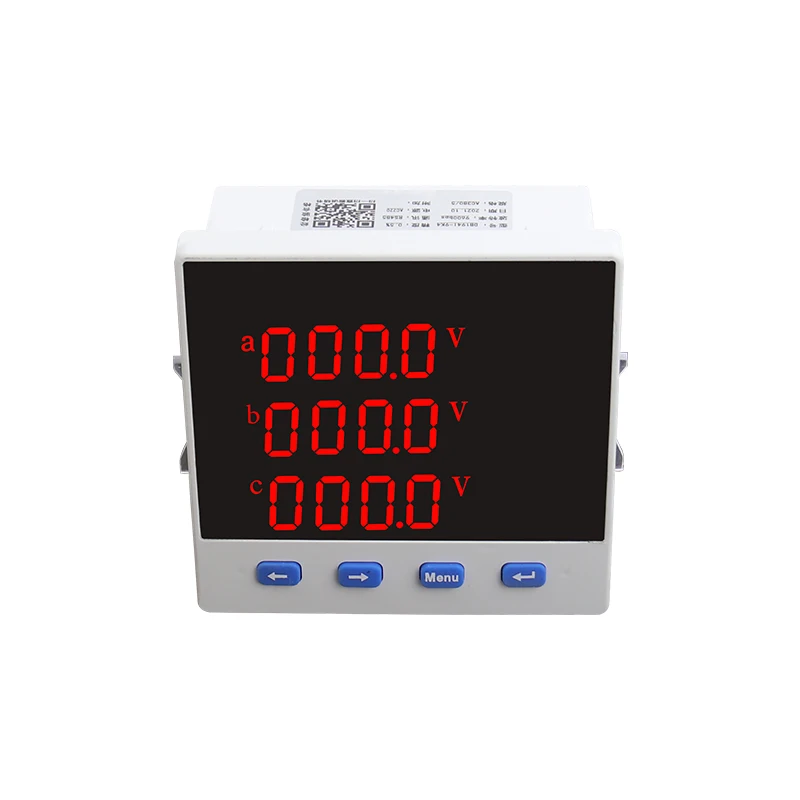 A V W kWh cos Hz Var With RS485 Modbus-RTU Panel Meter Eight Functions Multifunctional LED Three-Phase Digital Meter