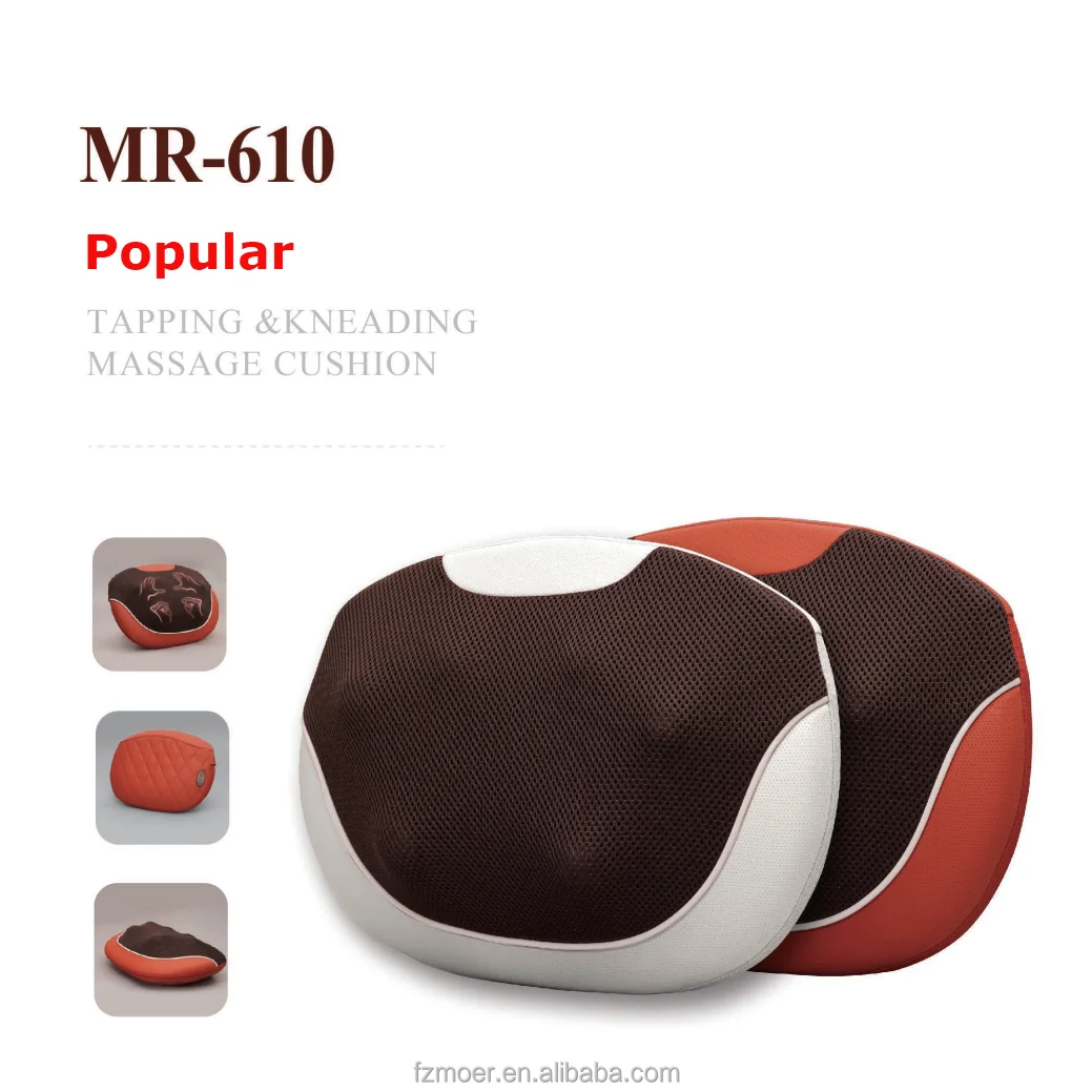 MR-610 Rechargeable New and Good Shape Tapping and Kneading Massage Pillow