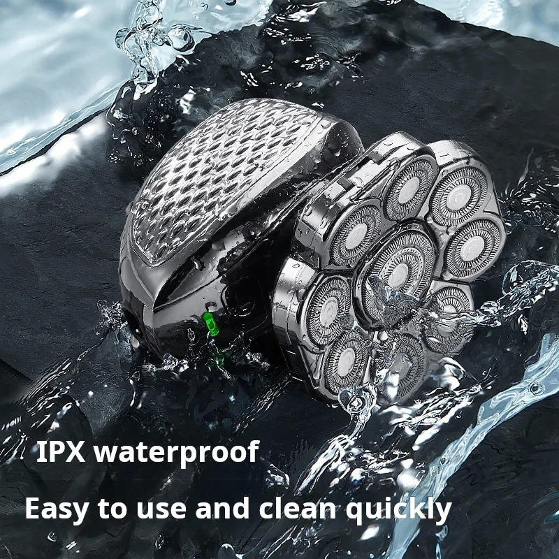 Electric Shaver Shaver fully washable 6 in 1 Hair Clippers USB Rechargeable Shaver