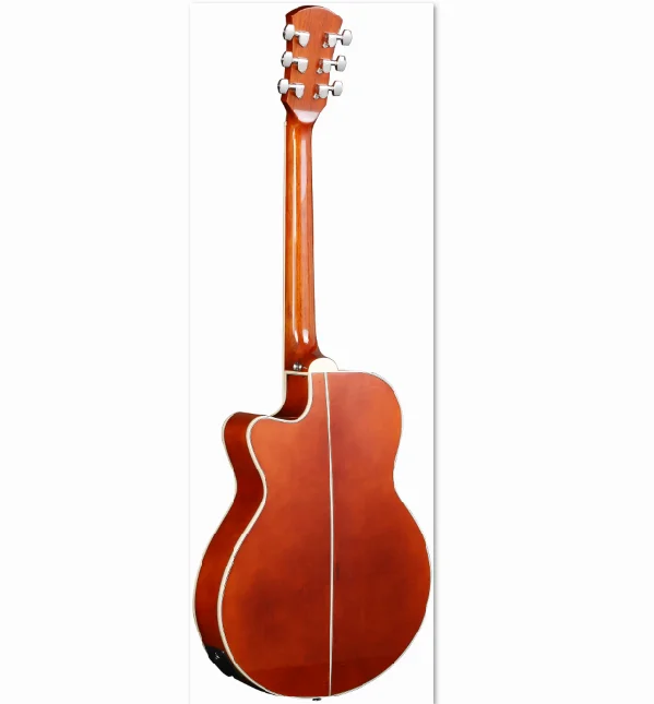 40 inch acoustic guitar cheap slim body  high gloss acoustic guitar with pickup