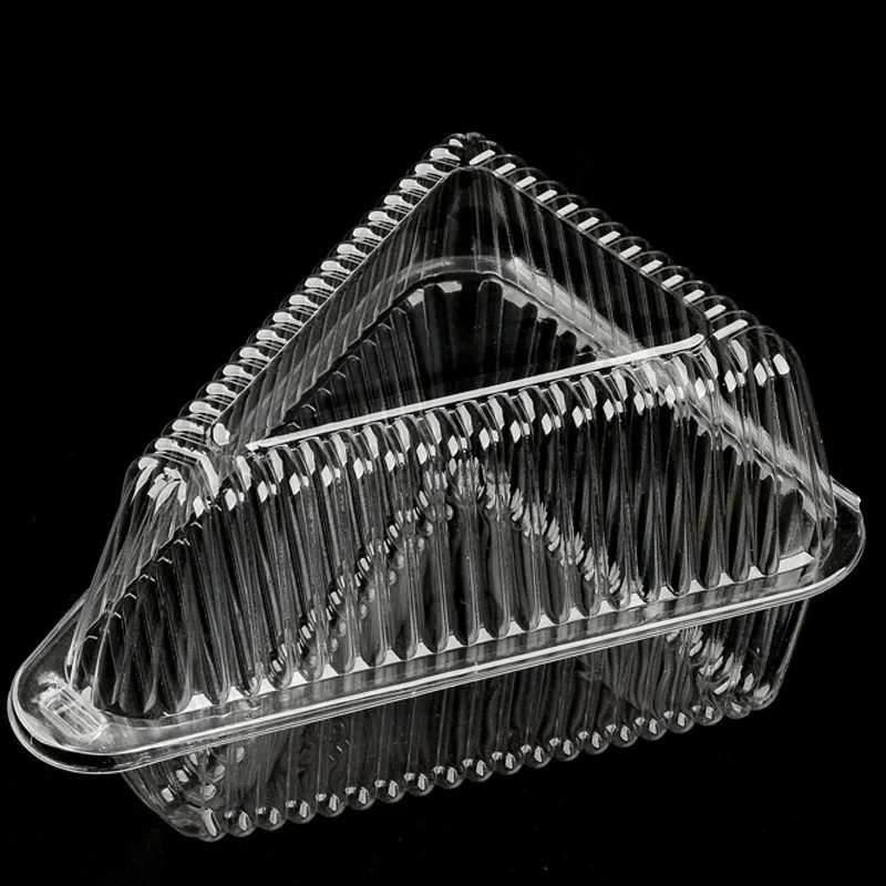 Triangle Clear Plastic Clamshell Take Out Tray  Containers for Sandwiches Salads Hamburgers