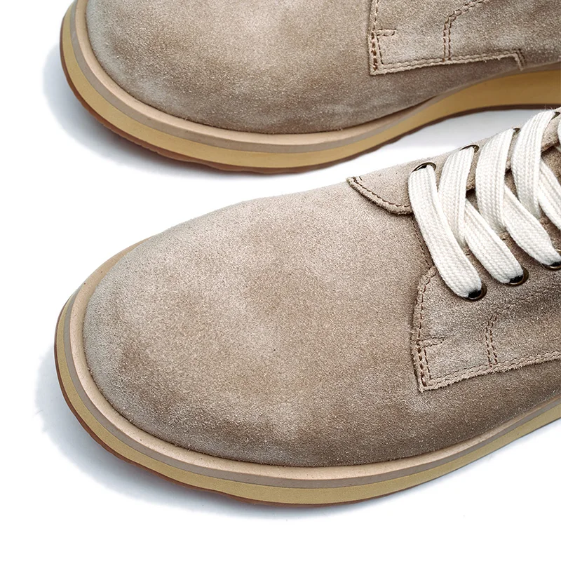 High quality leather mens fashion boots Premium tresemme botanique mens custom leather boot Rubber Sole Outdoor shoes