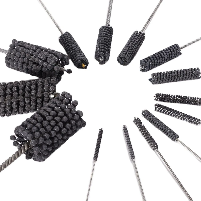 Abrasive Ball Hoing Deburring Brush Grinding Head Pipe Polishing Brush