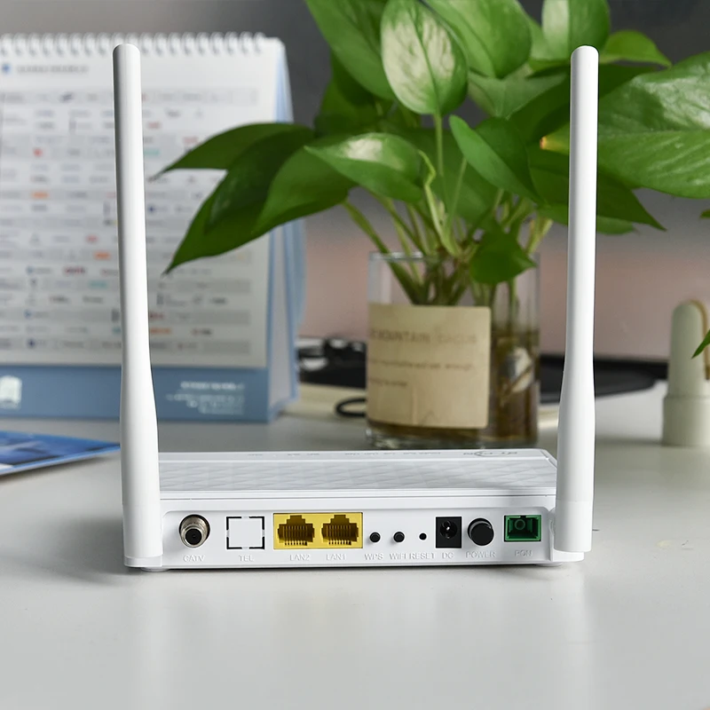 Волоконно-маршрутизатор Беспроводная Антенна Gpon Ftth Bridge Con модем Epon Xpon однодиапазонный 2 4G двухпортовый Rf 1Ge Gepon 25G Onu Catv Ge