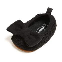 EVERTOP casual type berber fleece upper suede PU sole soft infant baby shoes moccasins