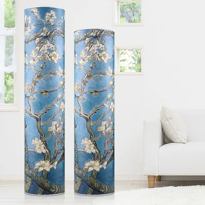 Van Gogh painted 360 degree rotating shoe cabinet European style living room locker