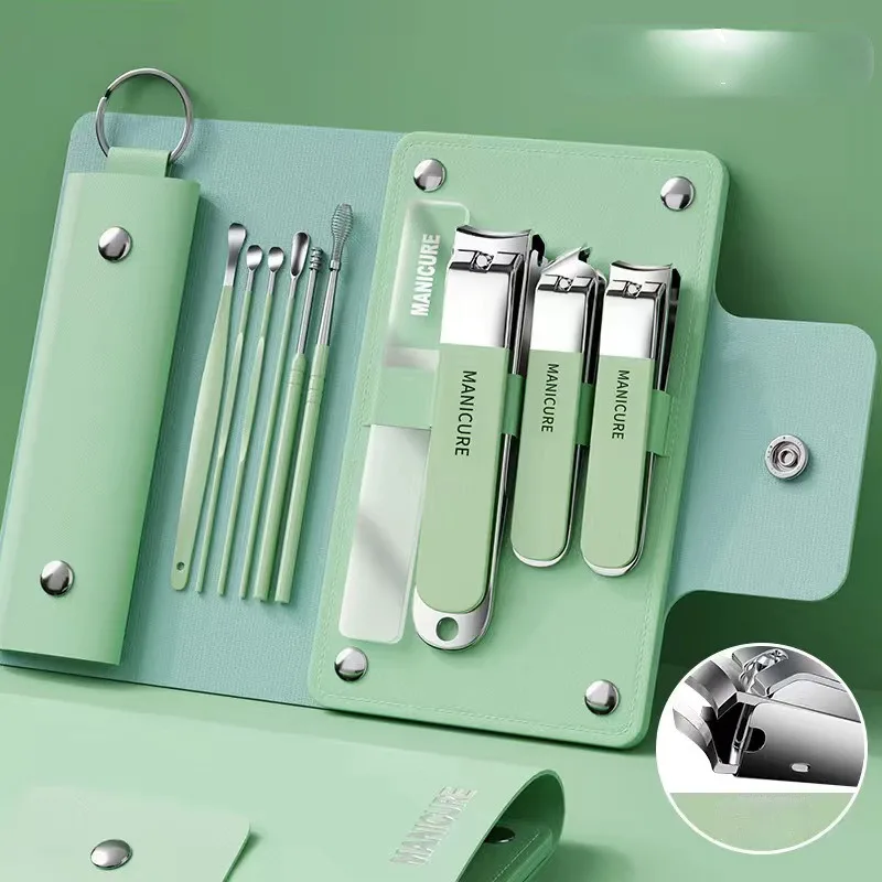Sunshine professional lager size nail clippers straight edge stainless steel nail cutter set