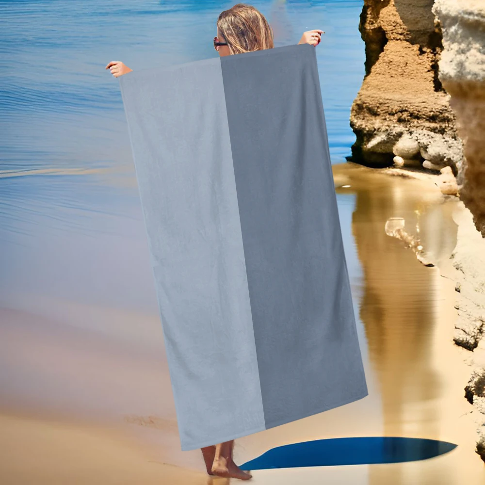 Personalized Gingham Beach Towel Terry Cotton Sports Bath Towel Travel Gym,Camping Plaid Checked Bath Towel Pool Blanket/