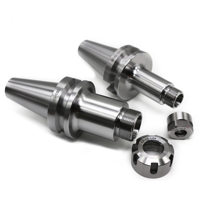 HUAZHICHUN CNC Powerful Tool Handle CNC BT-ER Cutter Shank BT40-ER11, ER16, ER20, ER25, Length 70mm, 100mm