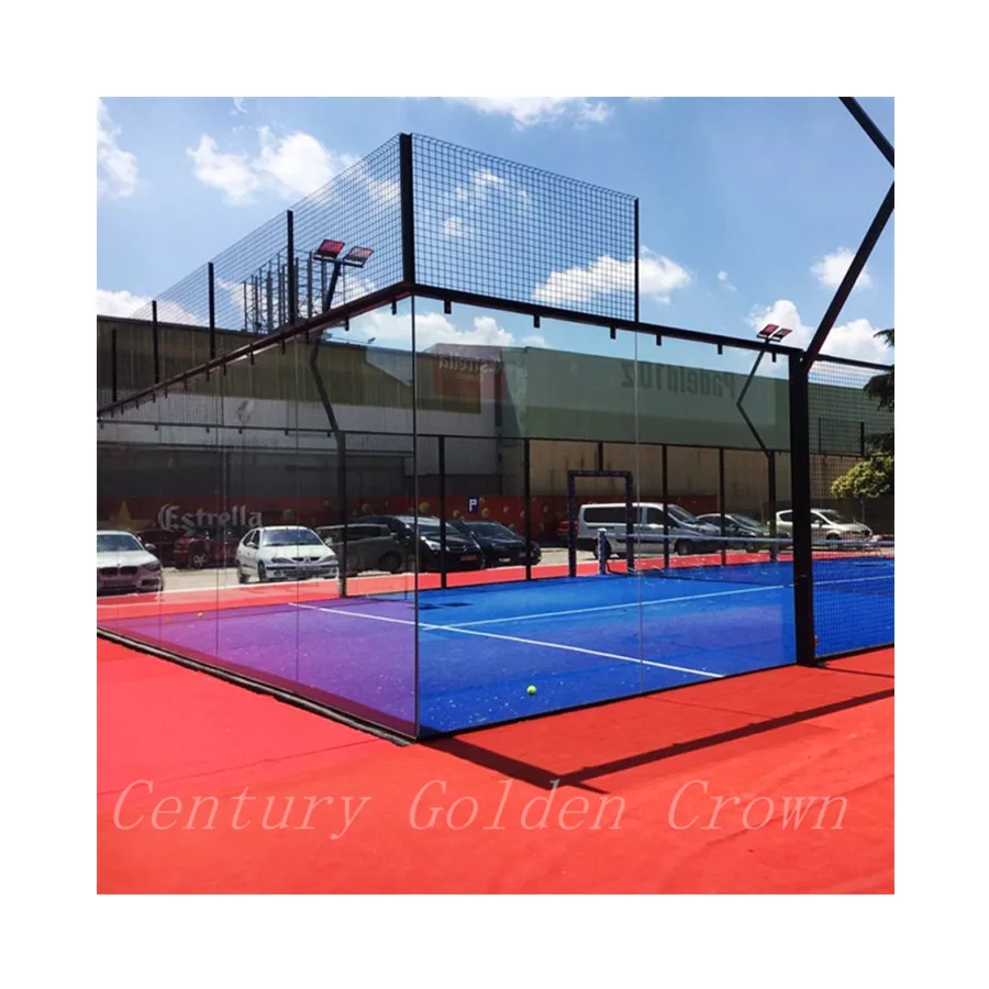 Multi Sport Flooring Sport Court Campo Da Padel /Padel Mesh With Artificial Grass