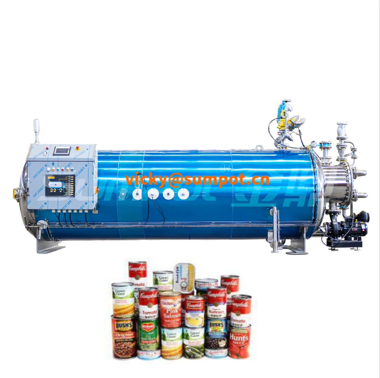 SUMPOT PLJ12-4 B.4 PID Static Water Spray Canned food  Retort