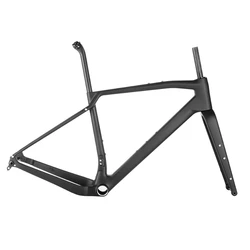 2023 New Gravel Frame 700x47C T47 Disc Brake All Internal Cable Carbon Gravel Bike Frameset