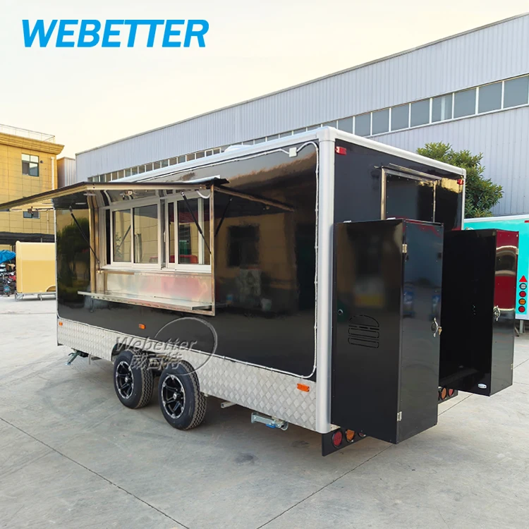 WEBETTER Custom Dining Trucks Hotdog Cart Food Truck Street Sandwich Concession Food Trailer Ice Cream Catering Truck Trailer