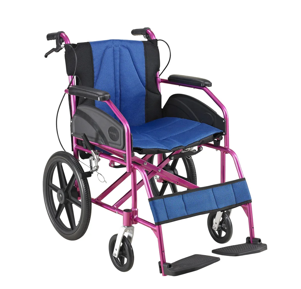Hot Sell Rehabilitation Therapy Supplies  China Folding Outdoor Aluminum Lightweight Wheelchair
