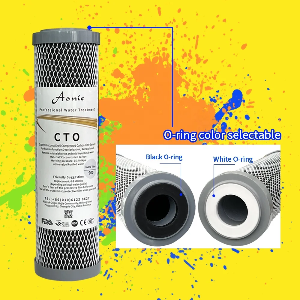 Free sample  Water treatment equipment   CTO  microcrystal   compressed activated carbon
