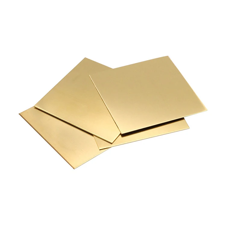 Decorative application brass sheet CuZn30 CuZn20 brass plate stock size