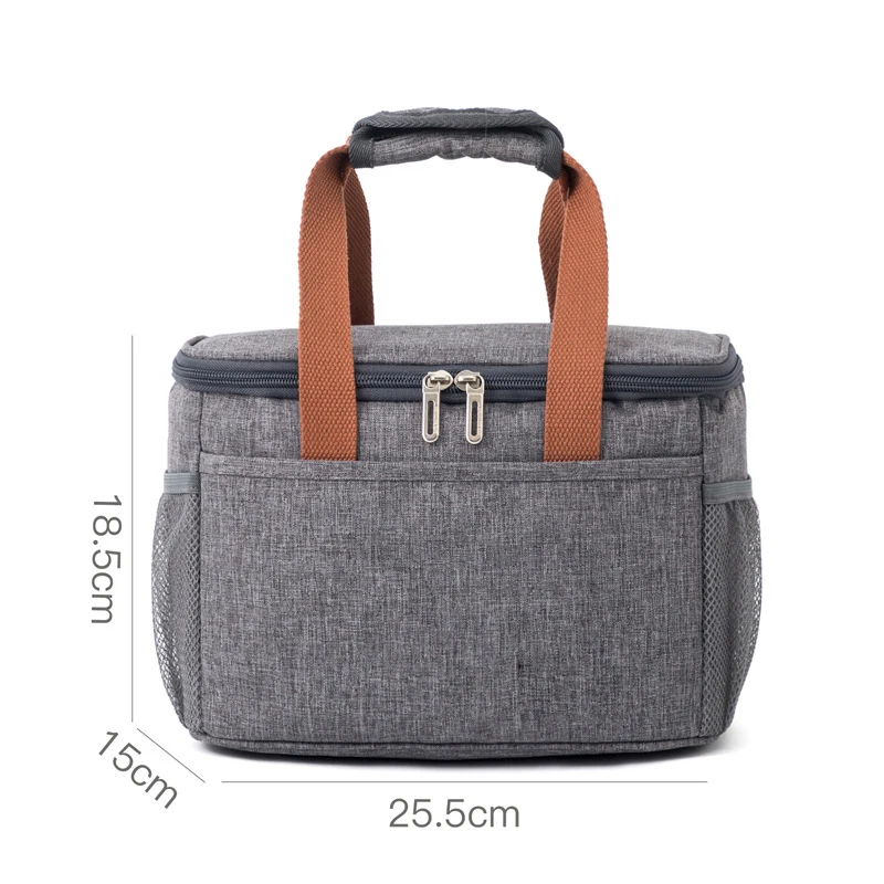 Большой изолированный детский охладитель стильный унисекс Теплоизоляционный многоразовый мужской tote офисный мешок для еды