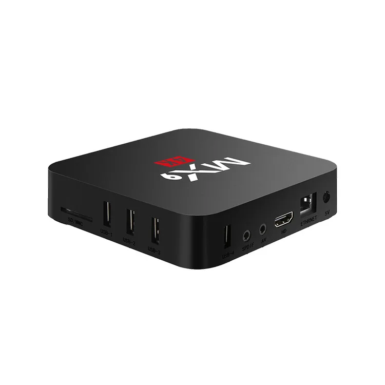 MX9 4K Android 10.0 TV Box Ram 1GB ROM 8GB ITVE Smart TVE & MFC Service For Brazil Android Set Top Box