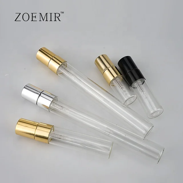 Aluminum atomizer refillable perfume glass bottle 2ml 3ml 5ml 10ml bottle new design perfumes bottle with packaging