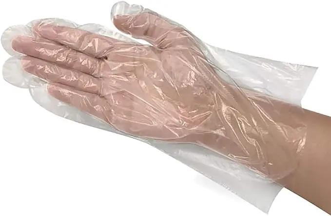 Heping PE Disposable Transparent Industrial Production Flexible Feel Economical Transparent No burden Food Processing Gloves