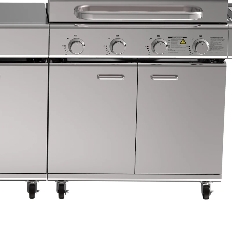 Custom Outdoor Kitchen Garden Barbecue New Designed Stainless Steel BBQ Gas Grill