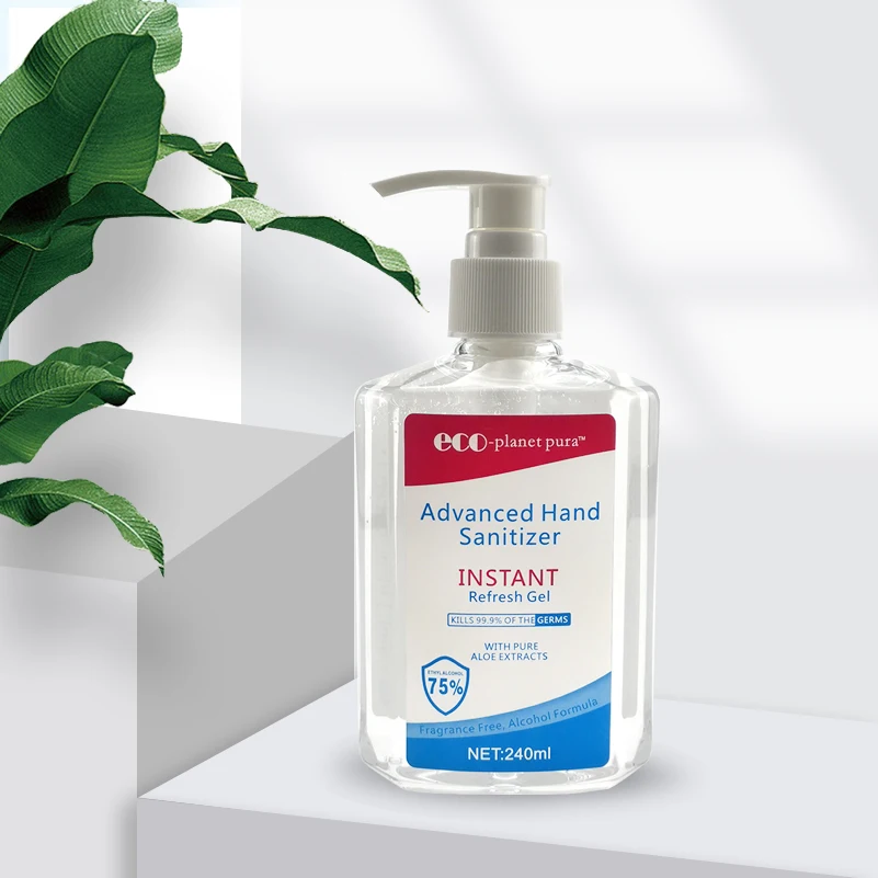 Antibacterial Liquid Alcohol-based Hand Rub Instant 75% Alcohol Hand Wash Sanitizer Gel With 75% Alcohol