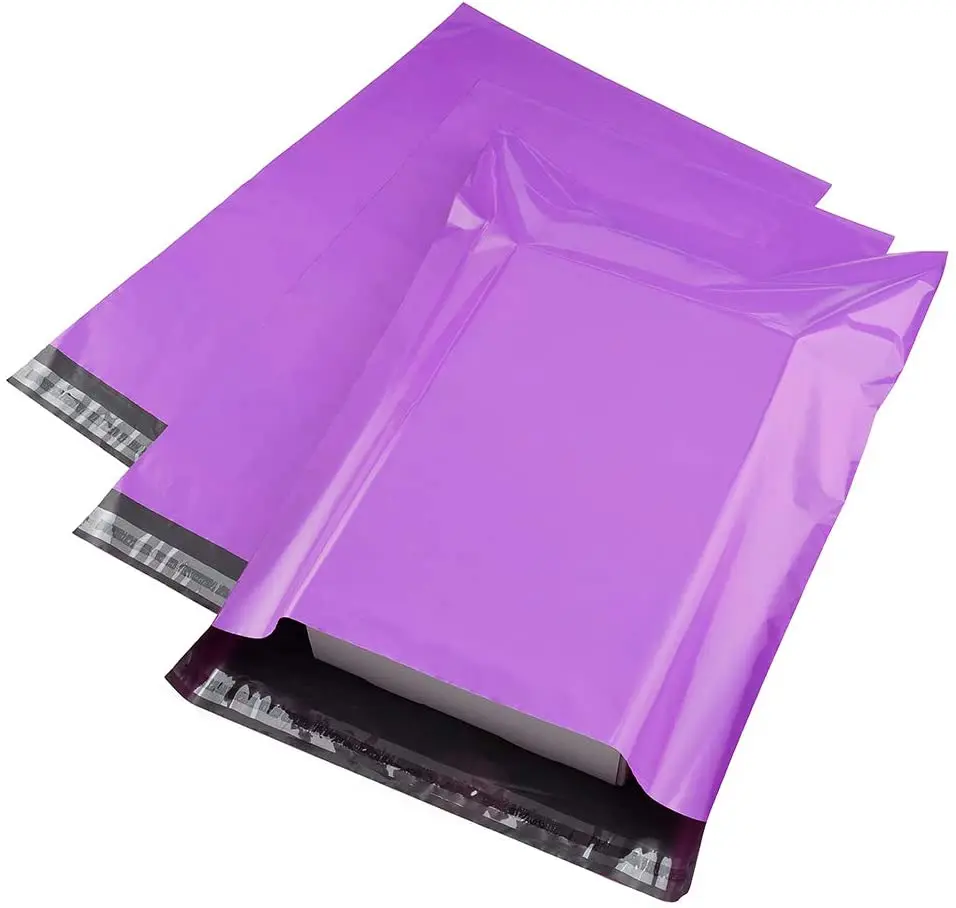 Mailer bags biodegradable pink shipping  matte poly packaging bubble mailers bags poly mailer bags with handle