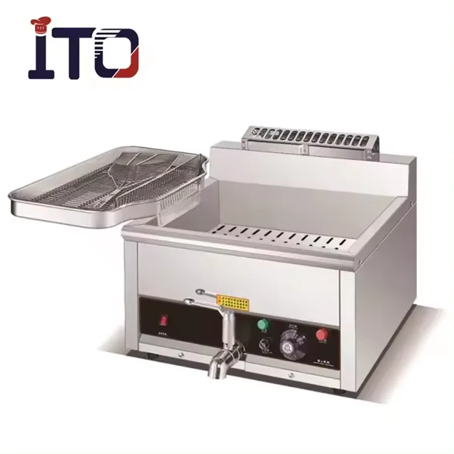 BD-15LE Stainless steel 15L 1 tank 1 basket counter top electric Fryer heavy duty fryer