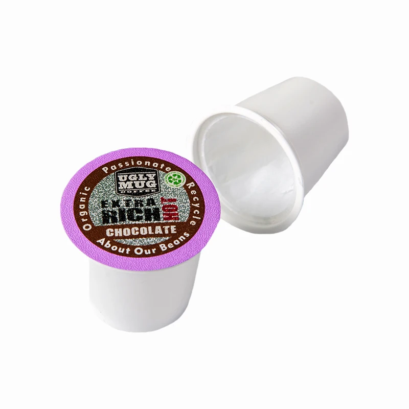 Disposable Personalized Empty Coffee Aluminum Foil K CUP Capsules With Logo Printed Packaging