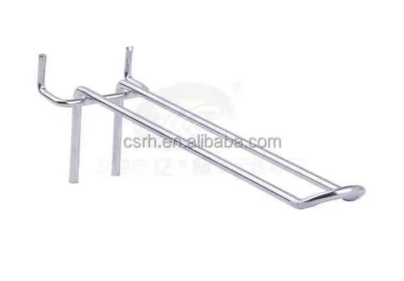 Supermarket Hanging Pegboard Hooks U Shape Four Wires Display Hanger Hook