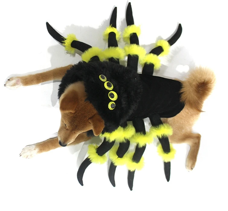 2024 New Christmas Clothes for Dog Pet Spider Transformation Costume Cosplay Dog Halloween Funny Dog Clothing Costumes