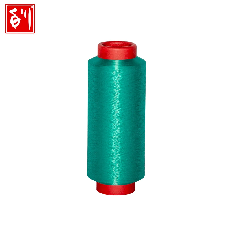 
Baichuan polyester recycle dope dyed filament 100% recycled pet yarn 