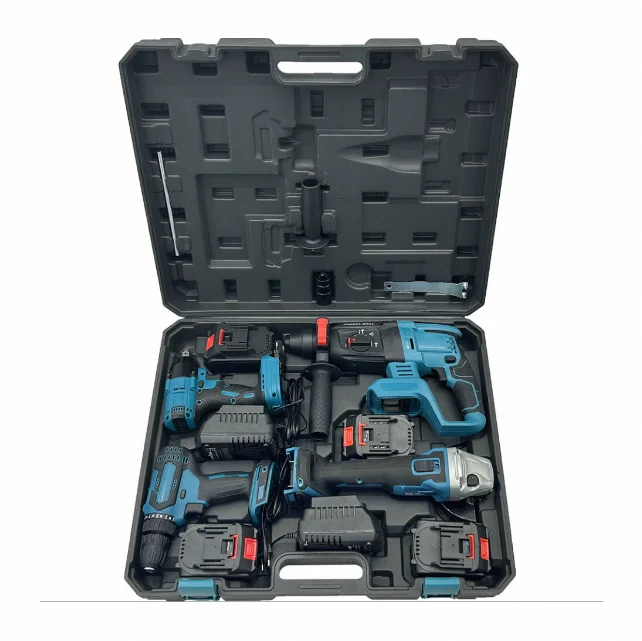 Custom Design 5pcs Cordless Drill Electric Power Tool Set Combo Professional Multi-Purpose Includes All Necessary Power Tools