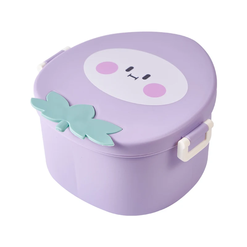 Экологичные пищевые контейнеры персикового цвета на заказ герметичный Ланч-бокс для