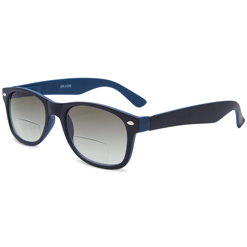 Unisex Plastic Customized logo tinted sun reader sunglasses bifocal Reading Glasses