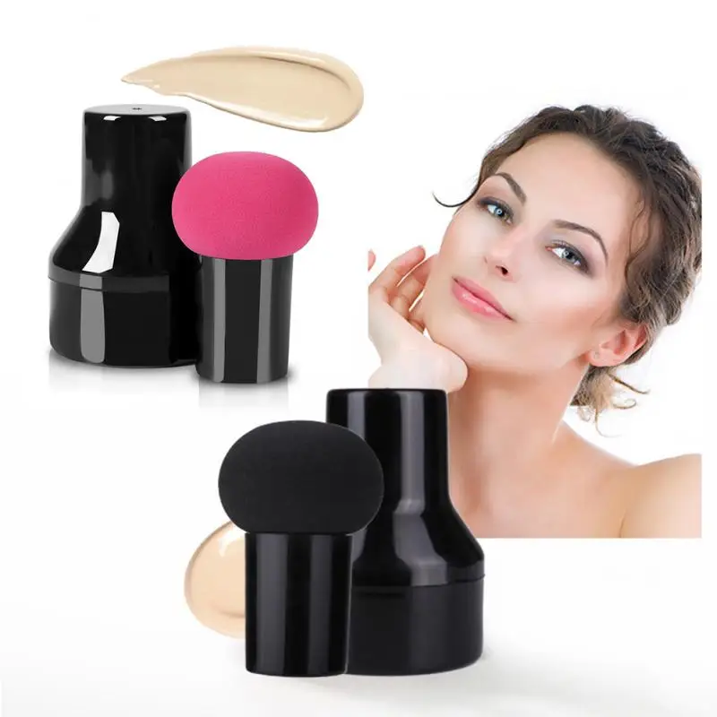 
Pink Puff Make Up Sponge Cake Making Machine Unusual Disposable Foam Face Powder Brush Cute Mushroom Shape Head Beauty Christmas 