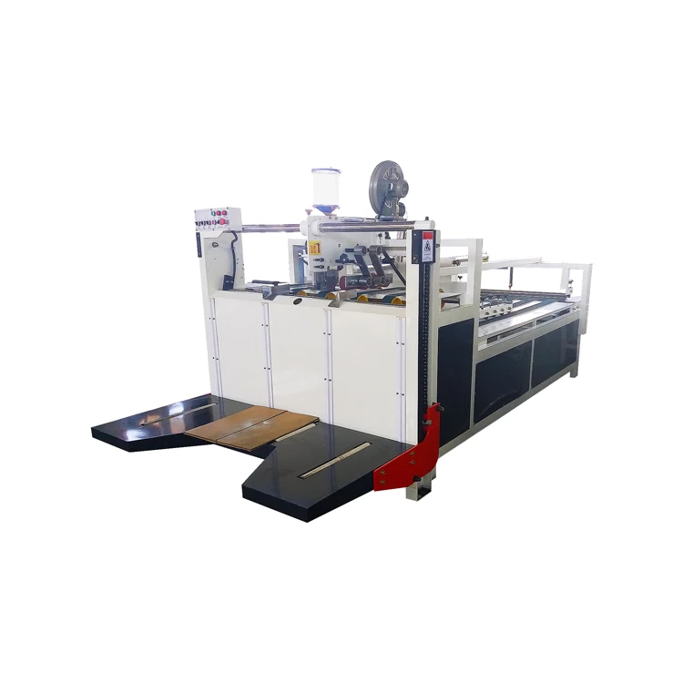 Normal cold glue semi-automatic box gluing machine semi automatic auto folder gluer