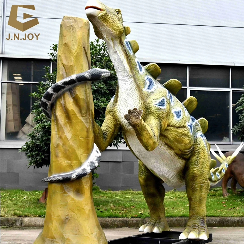 SGD25 Amusement Park Realistic Animatronic Dinosaur Robotic Simulation Wuerhesaurus Model With Movements