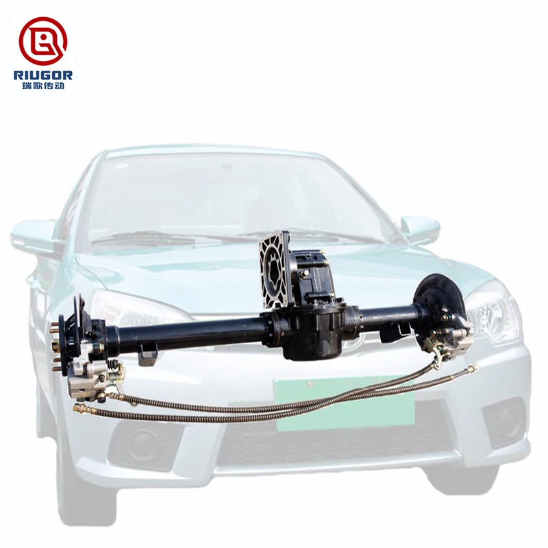 Electric vehicle bridge axle with differential