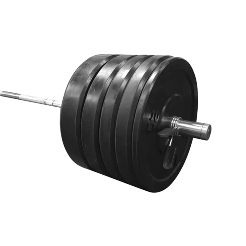 
Hot selling custom logo gym tools fitness set body building weight lifting equipment Rubber Bumper Plates 