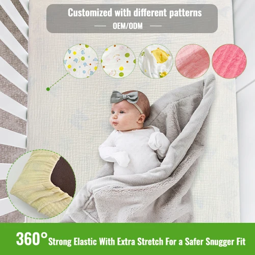 custom fitted sheet bedding set Baby Crib Bed Sheet Bedding Organic Cotton Fitted Bedding Sheets bedspreads for baby cribs