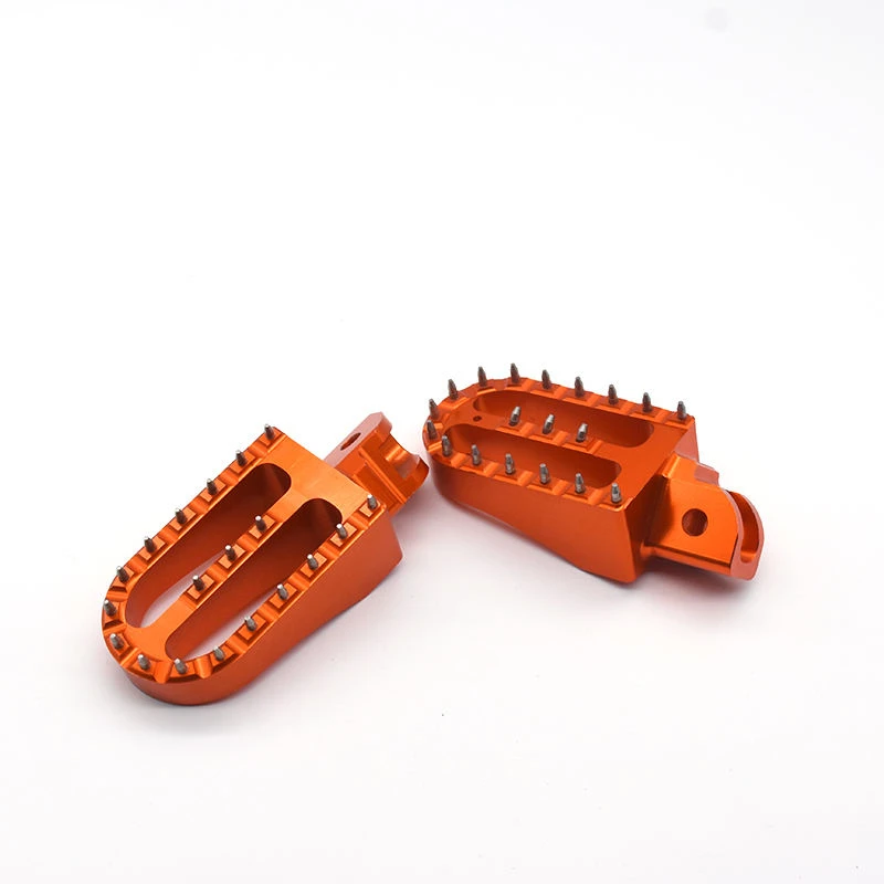 Motorcycle Front Foot Pegs Footrests 57MM Hardened Steel Resist Wear Motocross Dirt Bike Racing Foot Pegs Pitbike Pedal