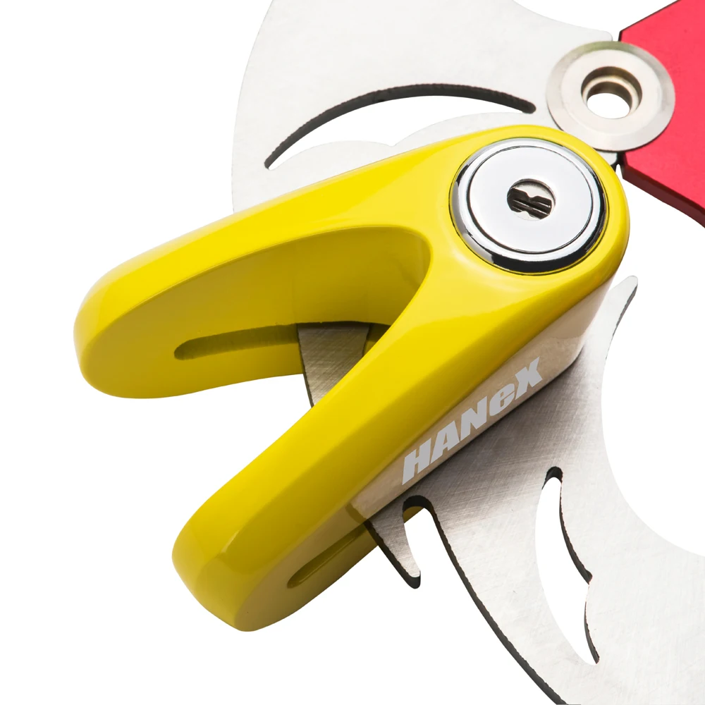 Motorcycle Accessories Disc Brake Lock Double Locking Pin 14mm Locking Pin With Anti-Cutting Carbide Stainless Steel Disc Lock