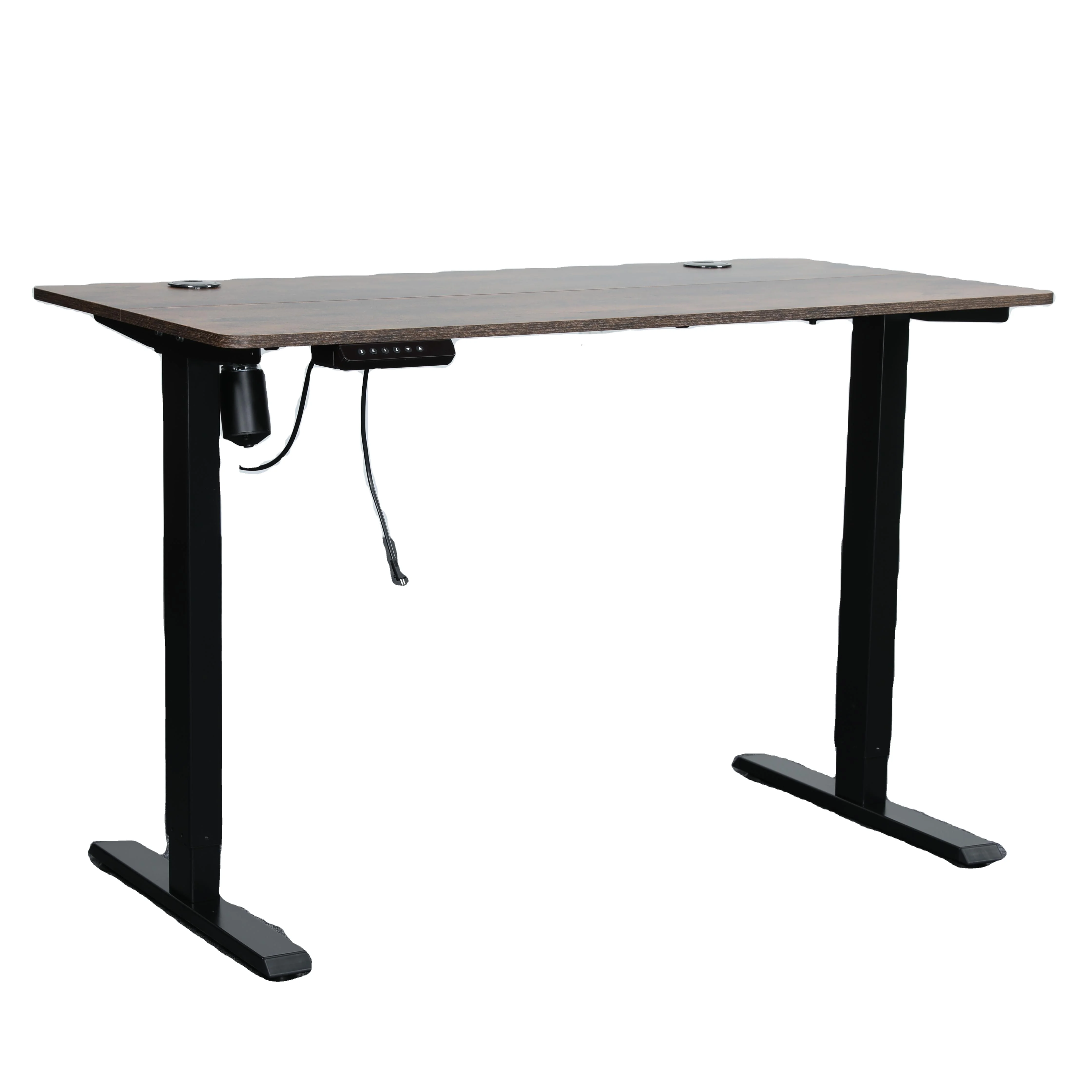 Standing Electric Height Adjustable Computer Expandable Sit to Stand Pc Table Two Leg Laptop Office Metal Office Furniture 800N