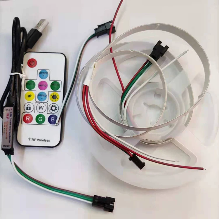 14key smart dream magic digital addressable 332leds/m rgb 5v cob led strip light flexible led rgb strip light led tape