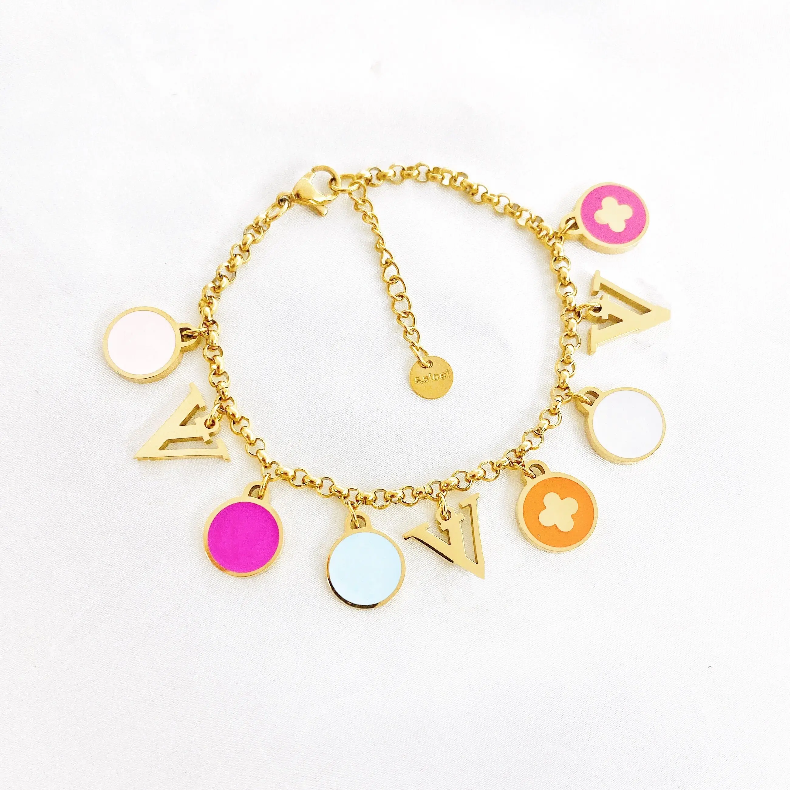 Ювелирные наборы из нержавеющей стали, металлические серьги, подвеска, цвет, подарок на день Святого Валентина, роскошные брендовые поставки, рынок США и Мексики