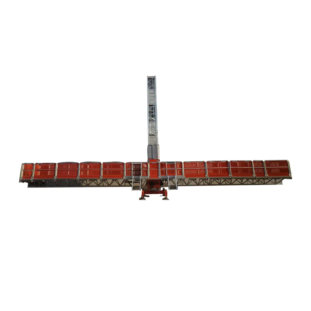 Heavy Duty Twin Mast  Facade Work Equipment MCWPs  Mast Climbing Work Platform